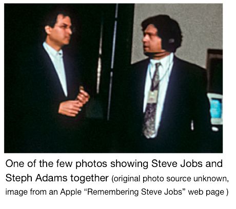 Rare photo of Steve Jobs and Steph Adams together